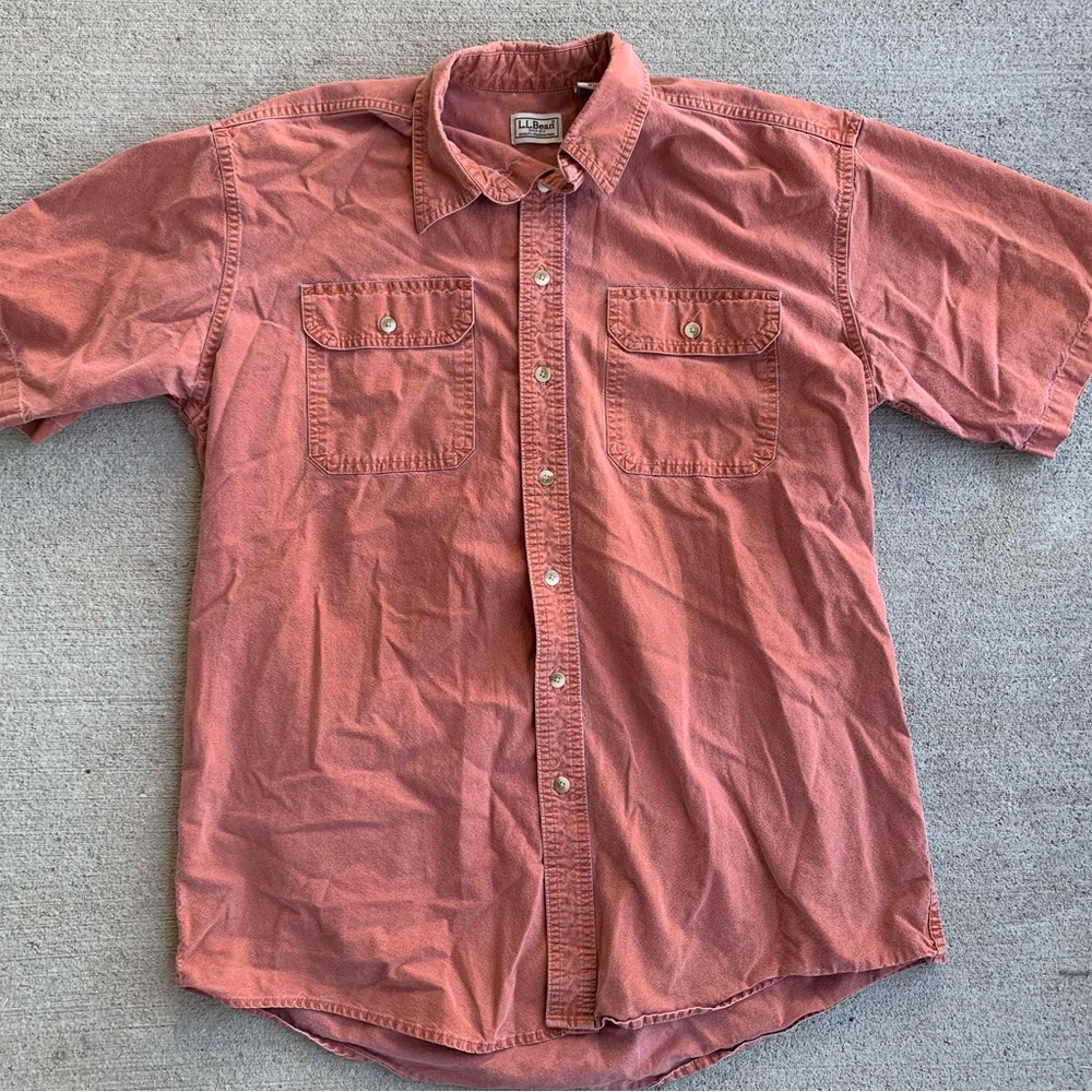 L.L. Bean Men's Button Down Shirt - Brick Red